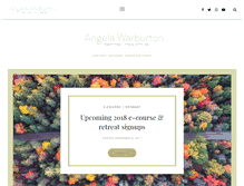 Tablet Screenshot of angelawarburton.com